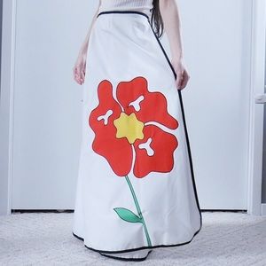 Vintage 60s Floral Wrap Skirt